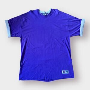 90s Russell Purple Double Linned T-Shirt‎